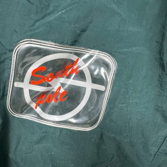 South Pole Y2K Vintage Green White Black Windbreaker Pants - Picture 3 of 5